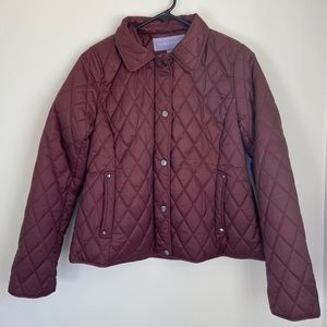 Laura Scott maroon jacket